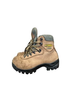 Asolo AFX 520 Gore Tex Women's Hiking Boots Size 5.5 Brown Leather Soft Toe Used